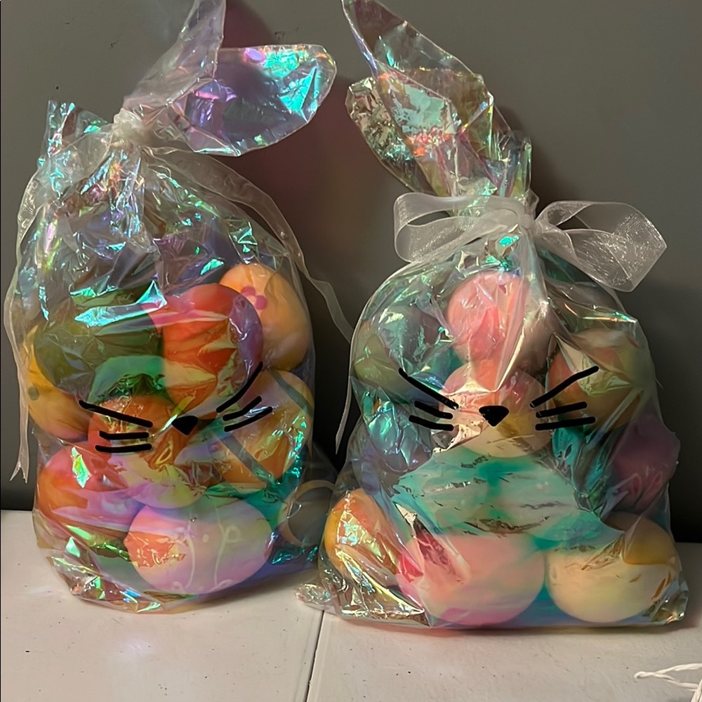 Colorful Easter Egg Set in Bunny Bags